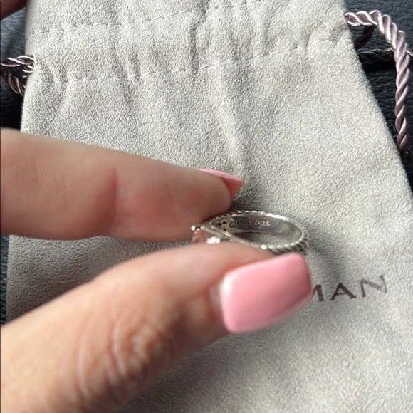 David Yurman Petite Morganite Wheaton Ring - Picture 3 of 6